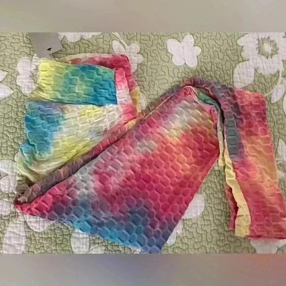 FREE 🆕Ruched Honeycomb Leggings - Picture 5 of 14